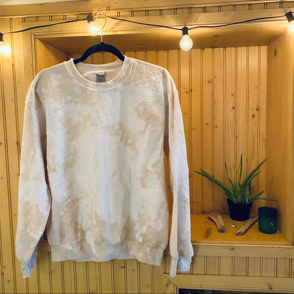 Naturally hand-dyed unique sweater